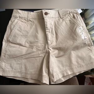 Gap Girlfriend High Rise Khaki Shorts